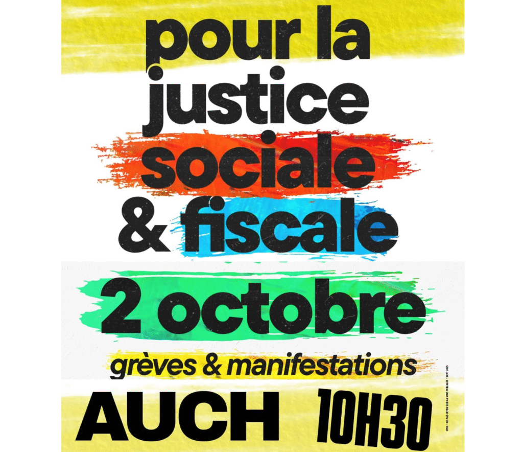 2 octobre 2025 : appel interprofessionnel à la grève pour une « justice sociale et fiscale »