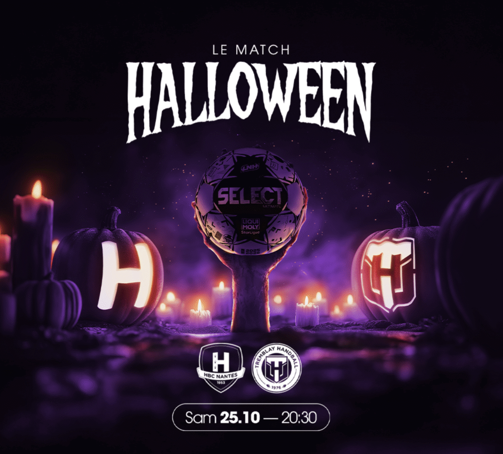 HBC Nantes – Tremblay à la H Arena : soirée spéciale Halloween samedi 25 octobre