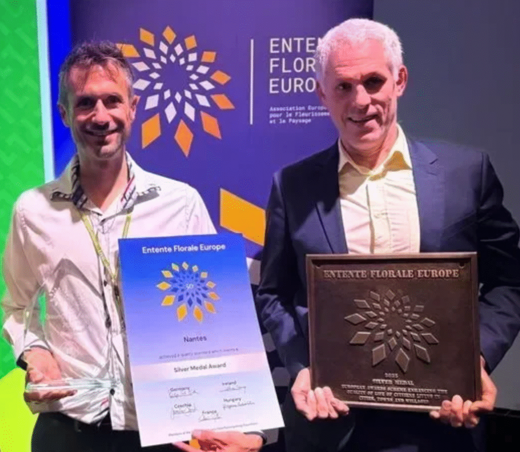 Deux prix européens pour les espaces verts de Nantes : médaille d’argent et prix international 2025