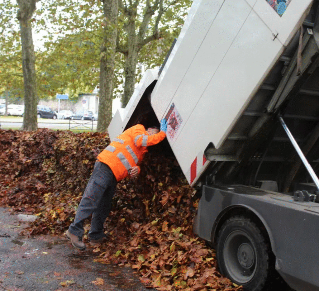 Feuilles mortes à Nantes : 18 agents mobilisés pour un nettoyage d’automne
