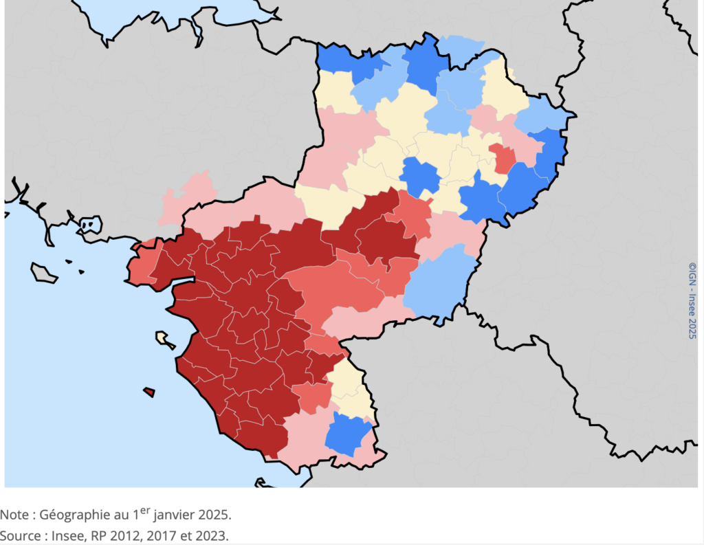 Démographie : les Pays de la Loire parmi les régions les plus dynamiques de France