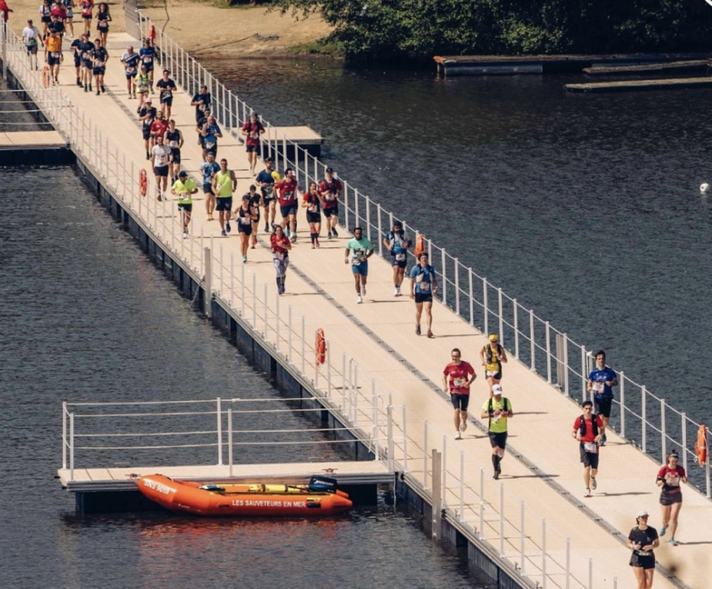 Marathon de Nantes : le ponton flottant sur l’Erdre primé pour son innovation sportive