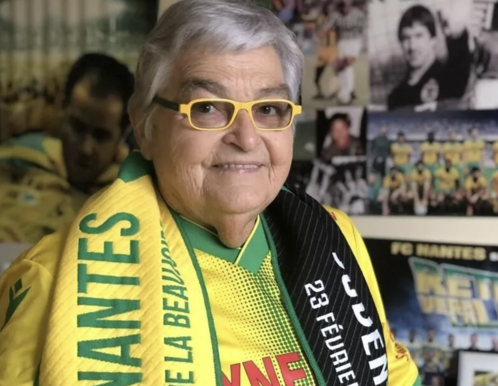Jacqueline Hervoche, la « mamie du FC Nantes », 65 ans de fidélité aux Jaune et Vert