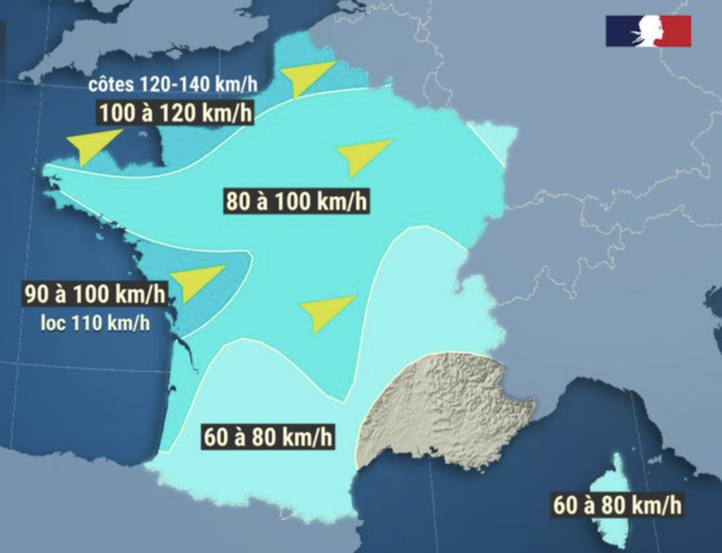 Tempête Goretti en Loire-Atlantique : vents violents, transports perturbés et cours annulés cet après-midi