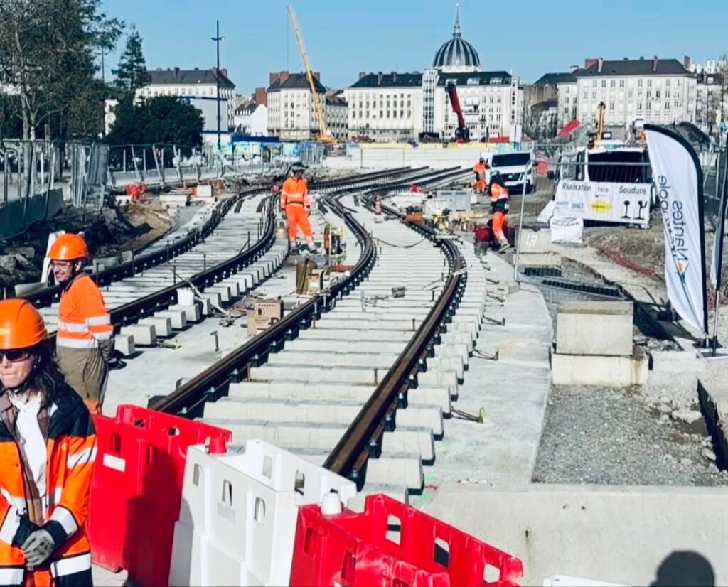 Nantes : les travaux des lignes 6 et 7 du tramway progressent, le chantier reste dans les délais