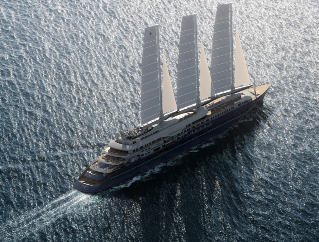 Saint-Nazaire : le paquebot à voiles Orient Express Corinthian réussit ses essais en mer