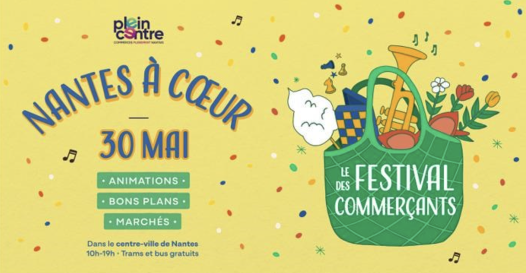 Nantes à Cœur 2026 : le festival des commerçants fête ses 10 ans le 30 mai