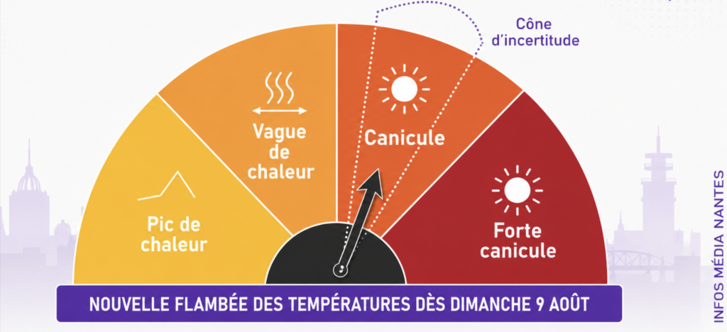 Cinquième canicule : +35 °C attendus à Nantes et en Loire-Atlantique dès mardi