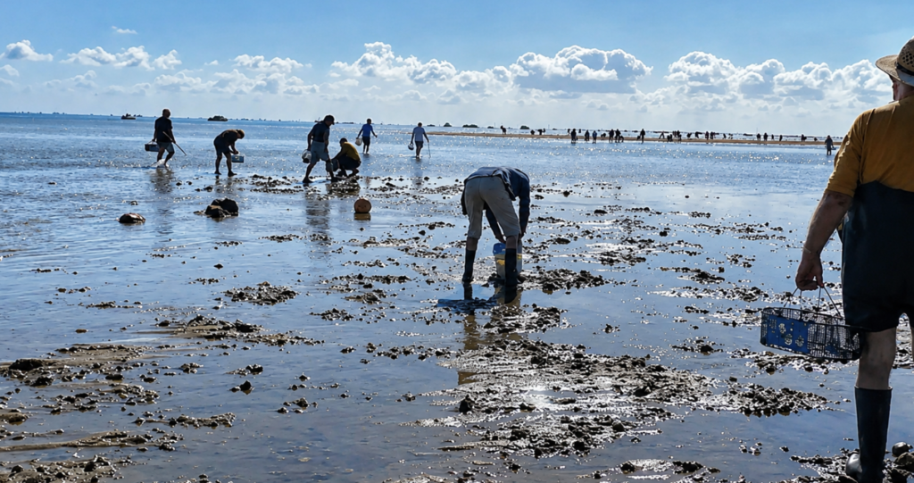 Grandes marées en Loire-Atlantique : où pratiquer la pêche à pied dès le 13 août et quelles zones éviter ?