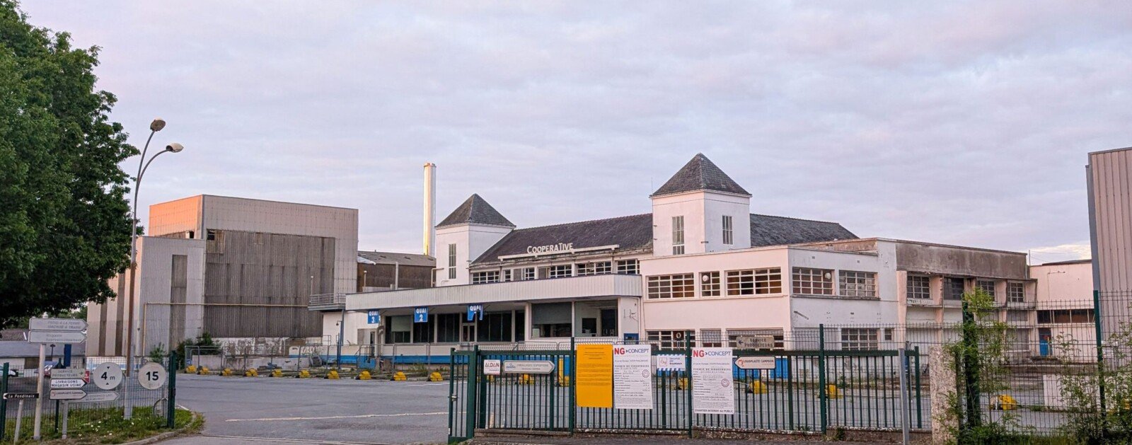 Ancien site de la laiterie Candia à Campbon, prévu pour le projet logistique