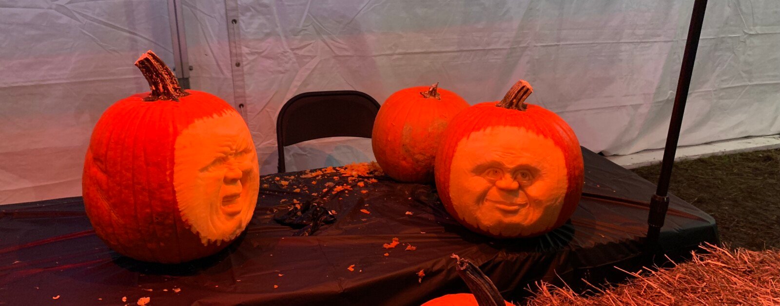 Photo d’illustration de citrouilles sculptées pour Halloween