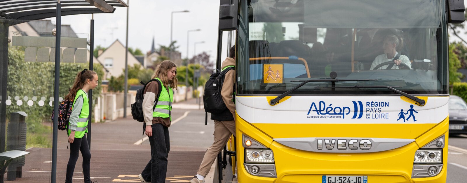 Car scolaire Aléop en Pays de la Loire