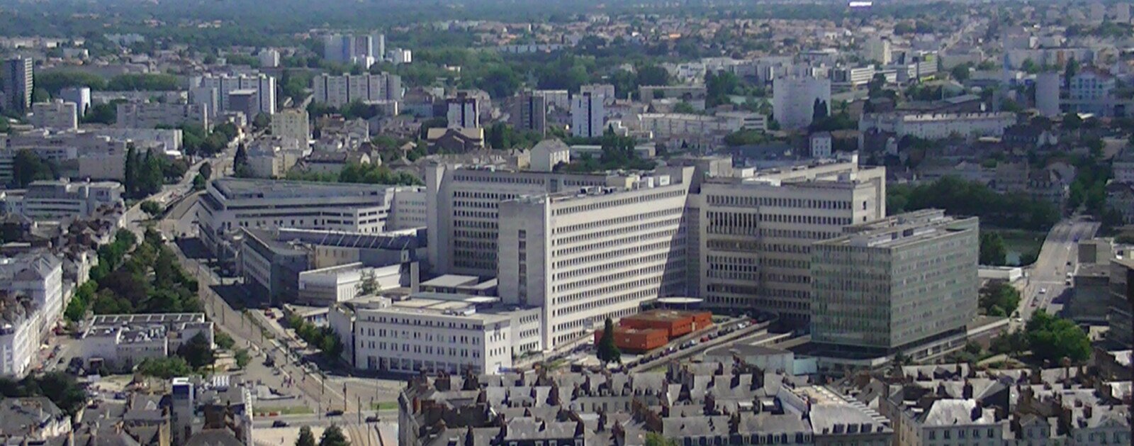 Vue de l’Hôtel-Dieu du CHU de Nantes