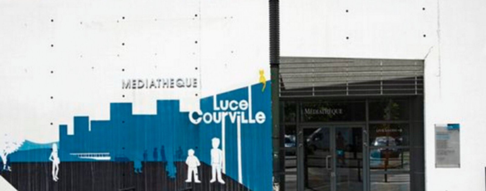 Façade de la médiathèque Luce-Courville à Nantes