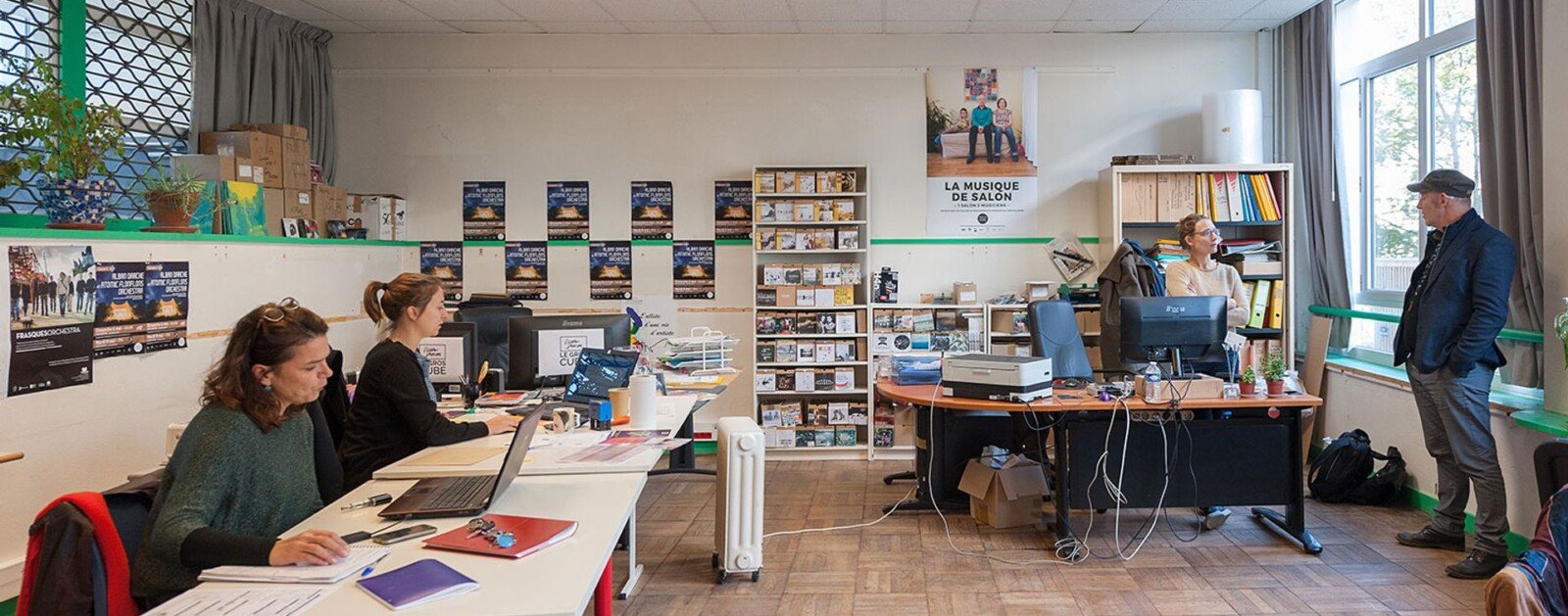 Espaces de travail de La Fabrique Dervallières-Zola à Nantes