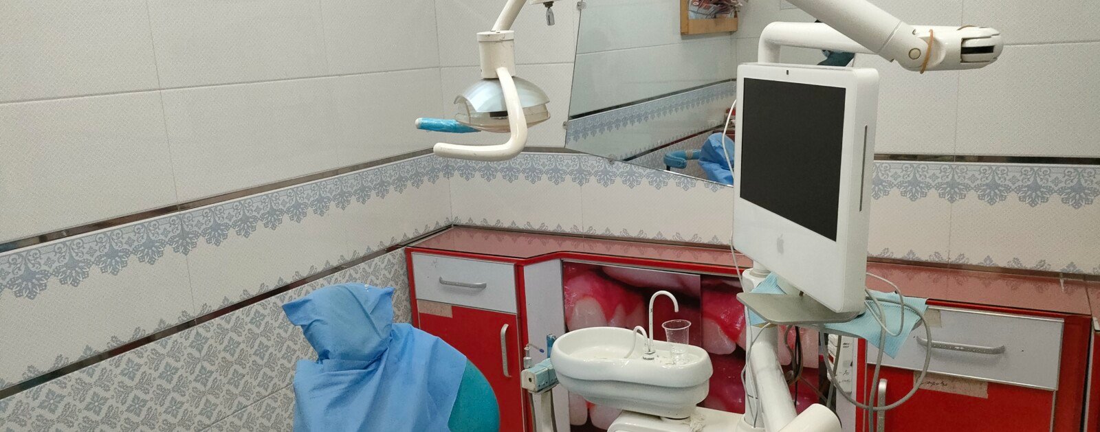 Photo d’illustration d’un fauteuil dans un cabinet dentaire