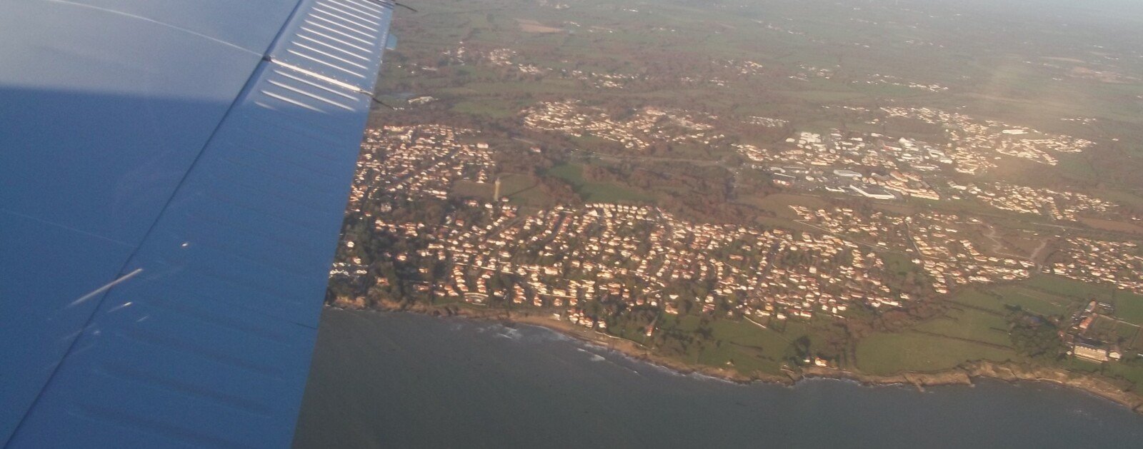 Vue aérienne de Pornic en Loire-Atlantique