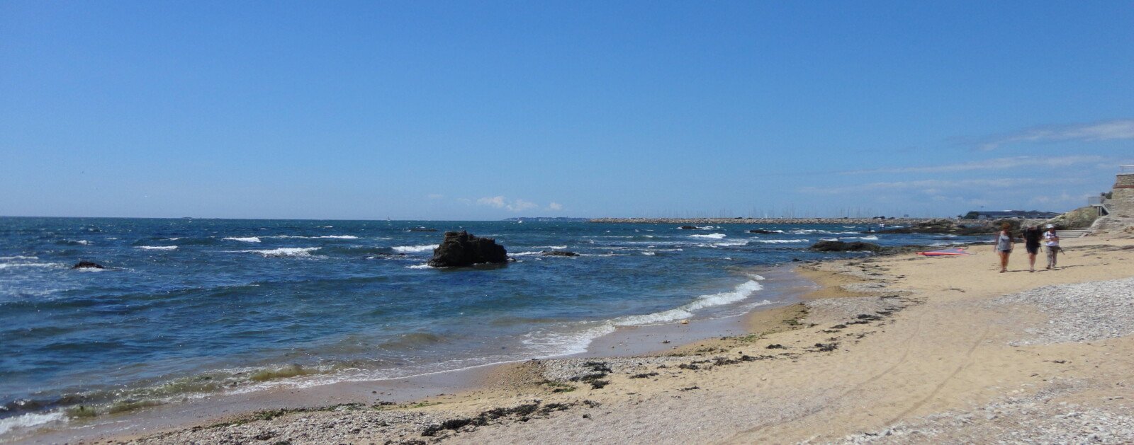 Plage de Bonne-Source à Pornichet, sur le littoral de Loire-Atlantique