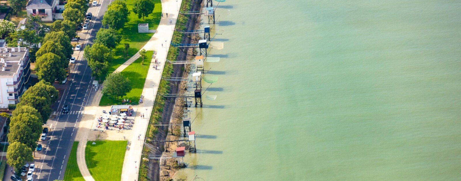 Front de mer de Saint-Nazaire vu du ciel
