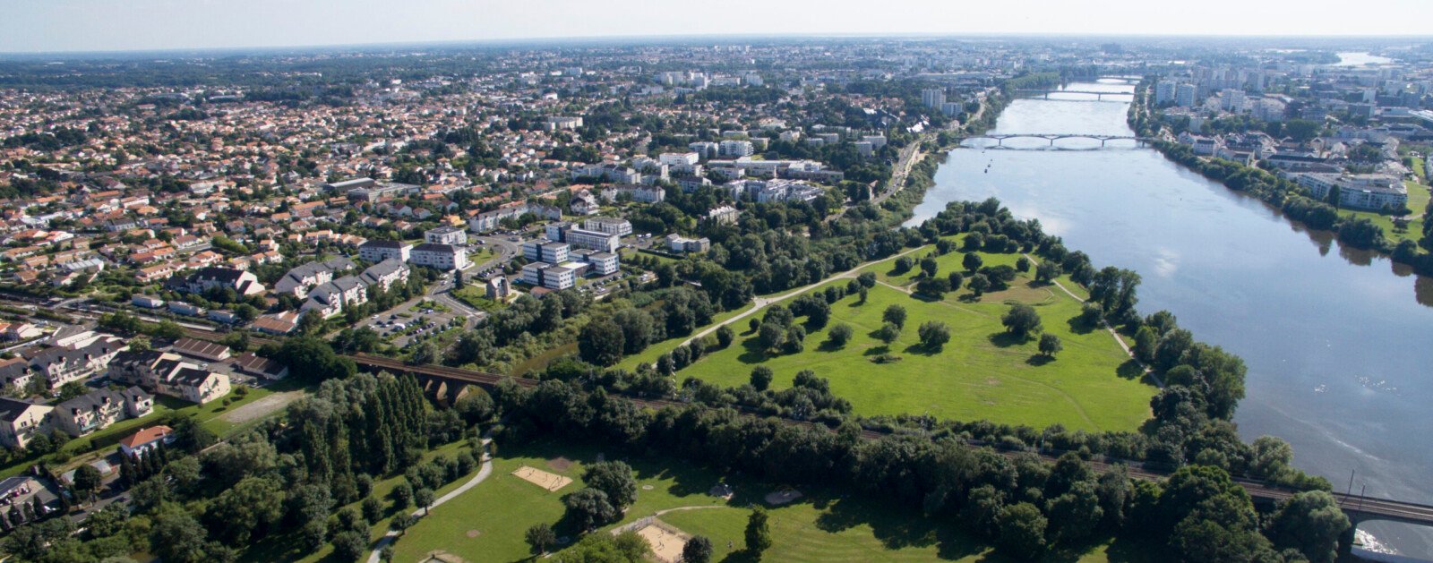 Vue aérienne de Saint-Sébastien-sur-Loire