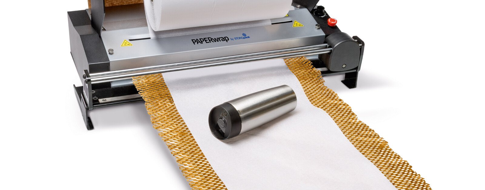 Machine PAPERwrap de Storopack avec protection en papier nid d’abeille