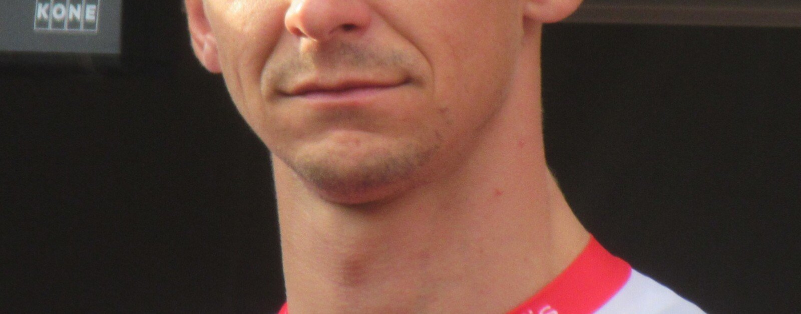 Portrait du cycliste français Bryan Coquard lors des Championnats de France sur route en 2024