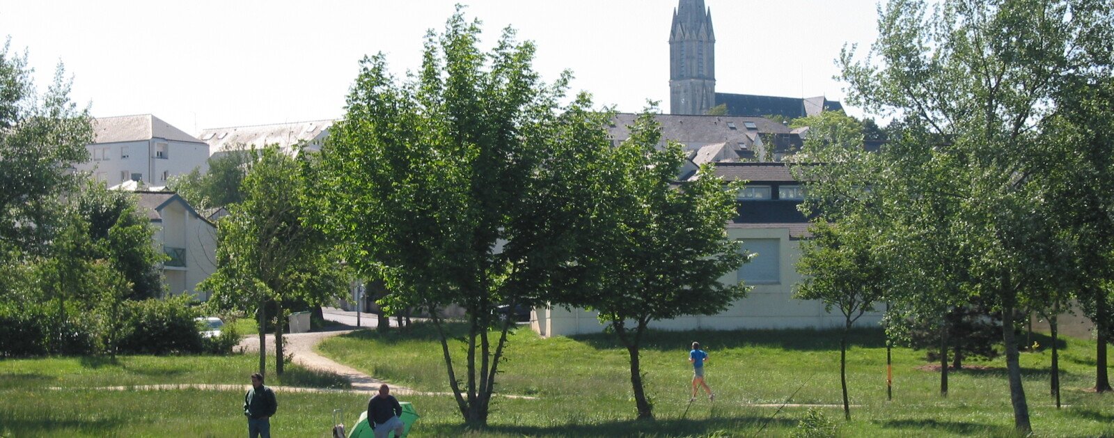 Vue de Carquefou où ouvrira le centre aquatique Aquafolia