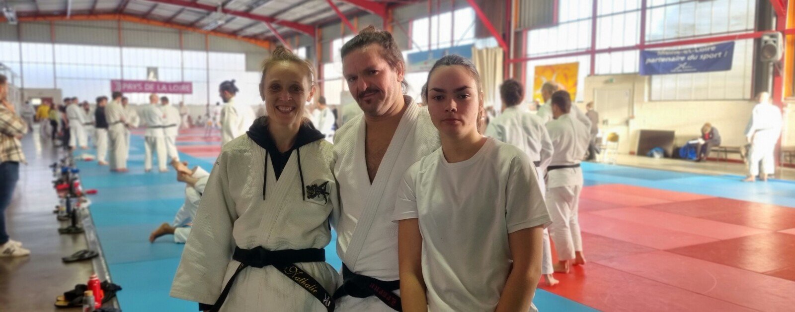 Photographie publiée par le Judo Club Gétignois, club où pratique Emma Prigent