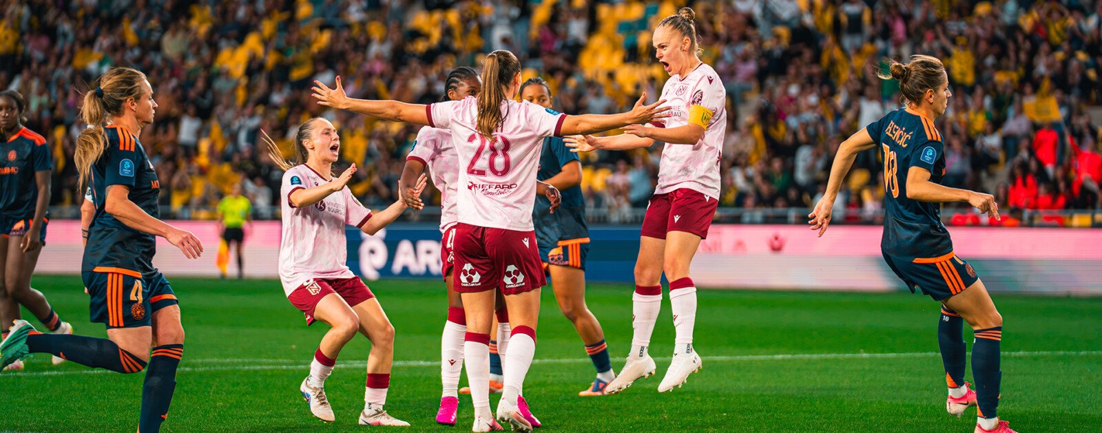 Joueuses du FC Nantes Féminines en action lors de la saison 2026-2027