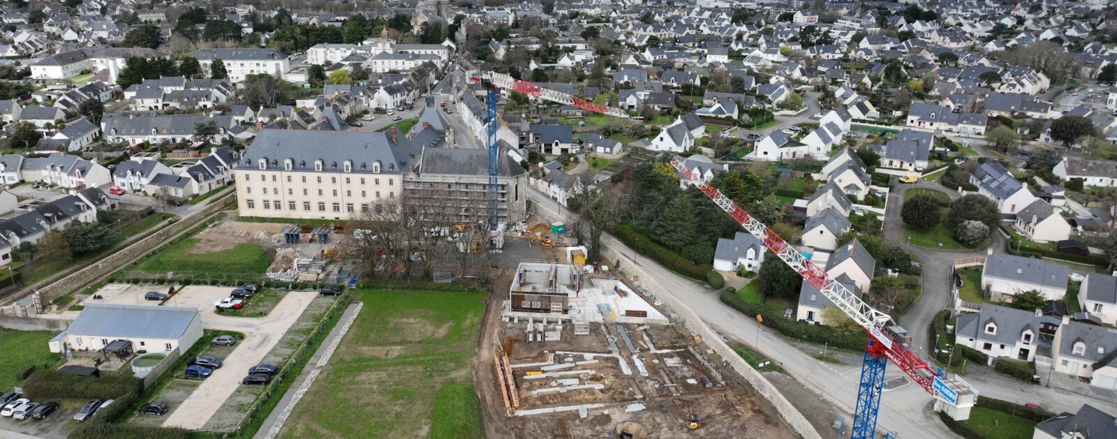 Chantier du futur conservatoire intercommunal de musique de Guérande