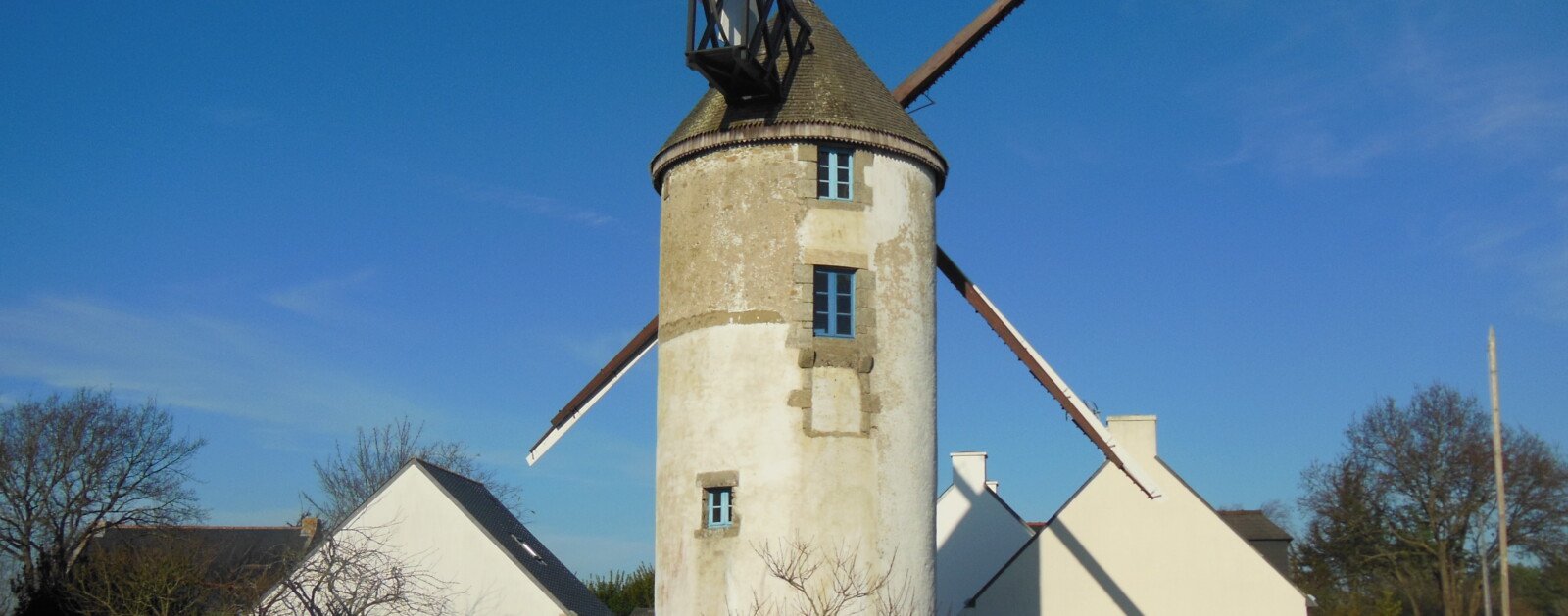 Moulin à vent de Kerbroué à La Turballe, édifice de 1746 fêtant ses 280 ans en octobre 2026