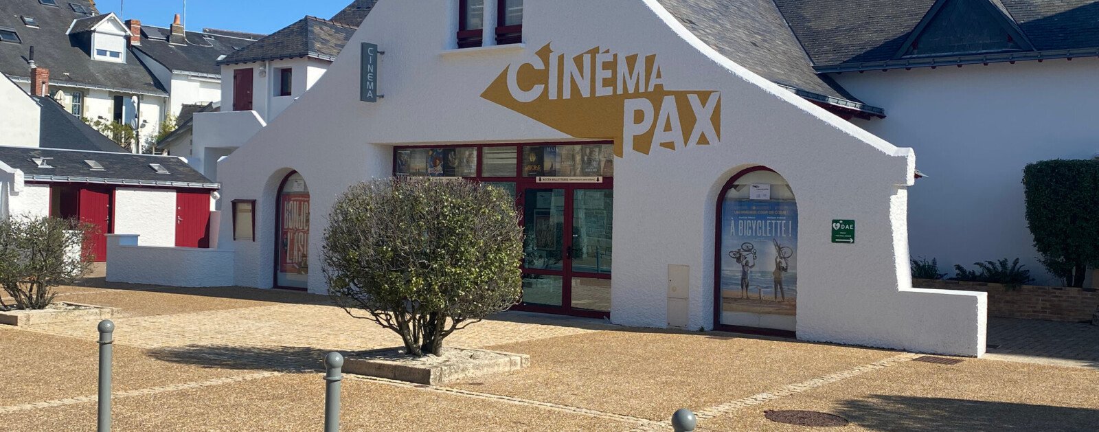 Façade réelle du cinéma Pax, 5 rue du Maréchal-Joffre au Pouliguen