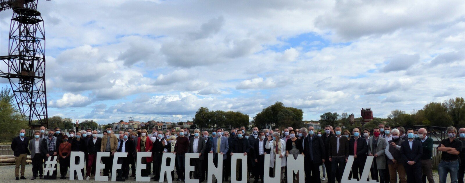 Réunion à Nantes sur la réunification de la Bretagne, le 11 octobre 2020, photographie d'archive