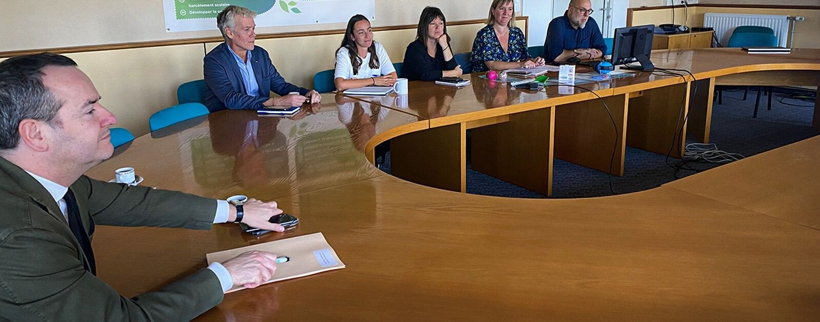Visite du recteur et des équipes du Pôle d'appui à la scolarité au collège René-Guy Cadou à Ancenis, 24 septembre 2026