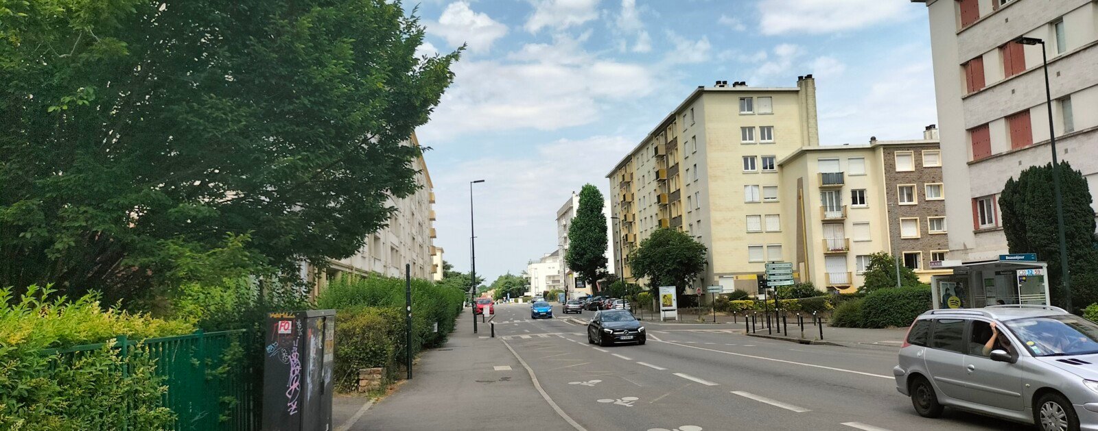 Rue du quartier Breil-Barberie à Nantes photographiée en 2026, illustration d'archive du secteur, sans montrer la nouvelle place