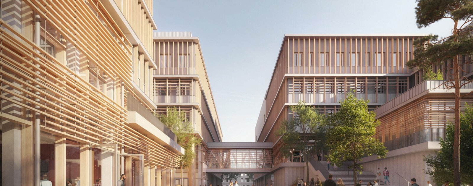Vue de synthèse du futur campus santé Franceline-Ribard à Nantes
