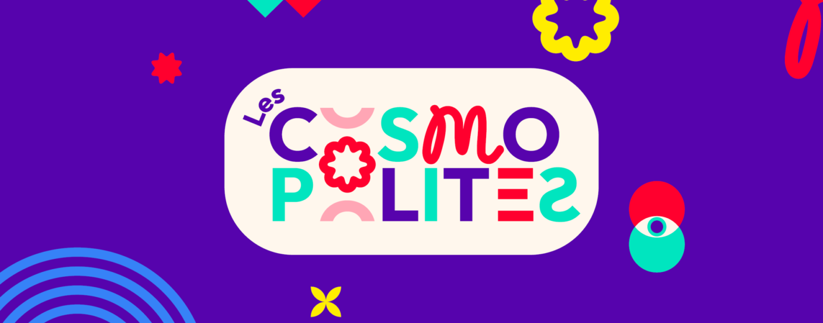 Affiche colorée du festival Les Cosmopolites présenté à Mixt Nantes