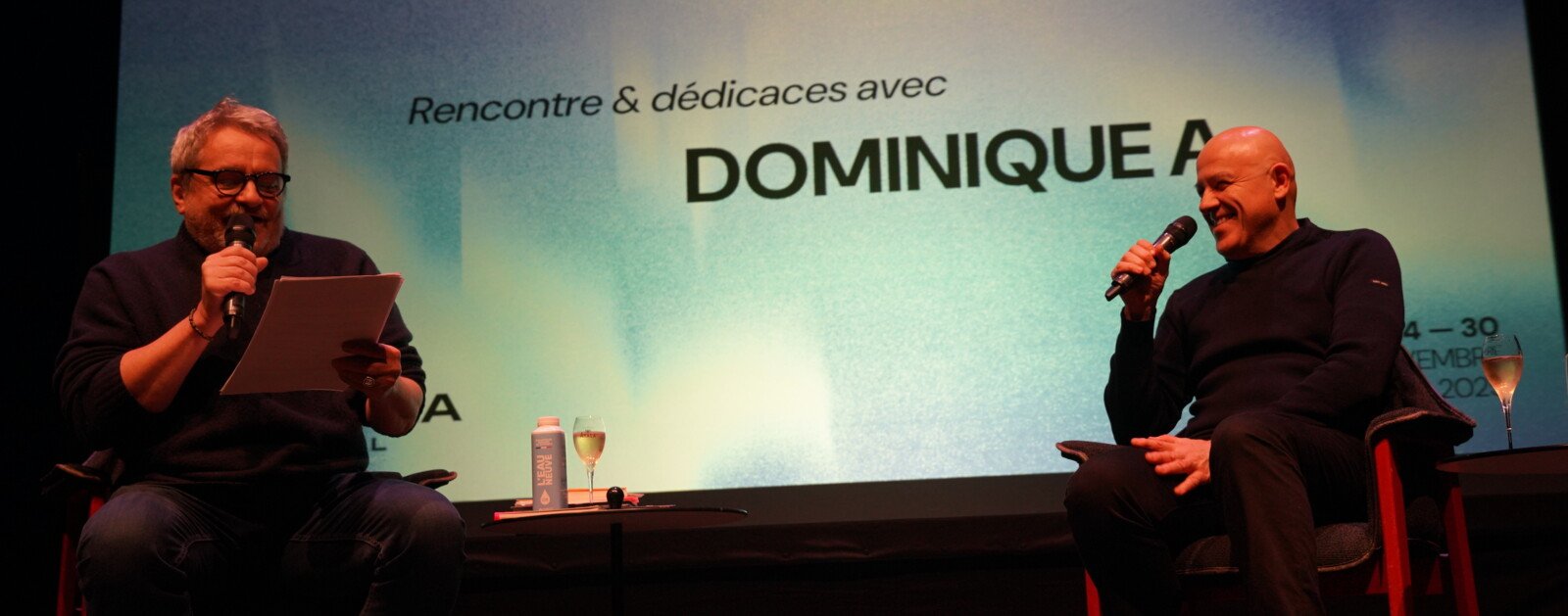 Dominique A sur scène, photographie d'archive