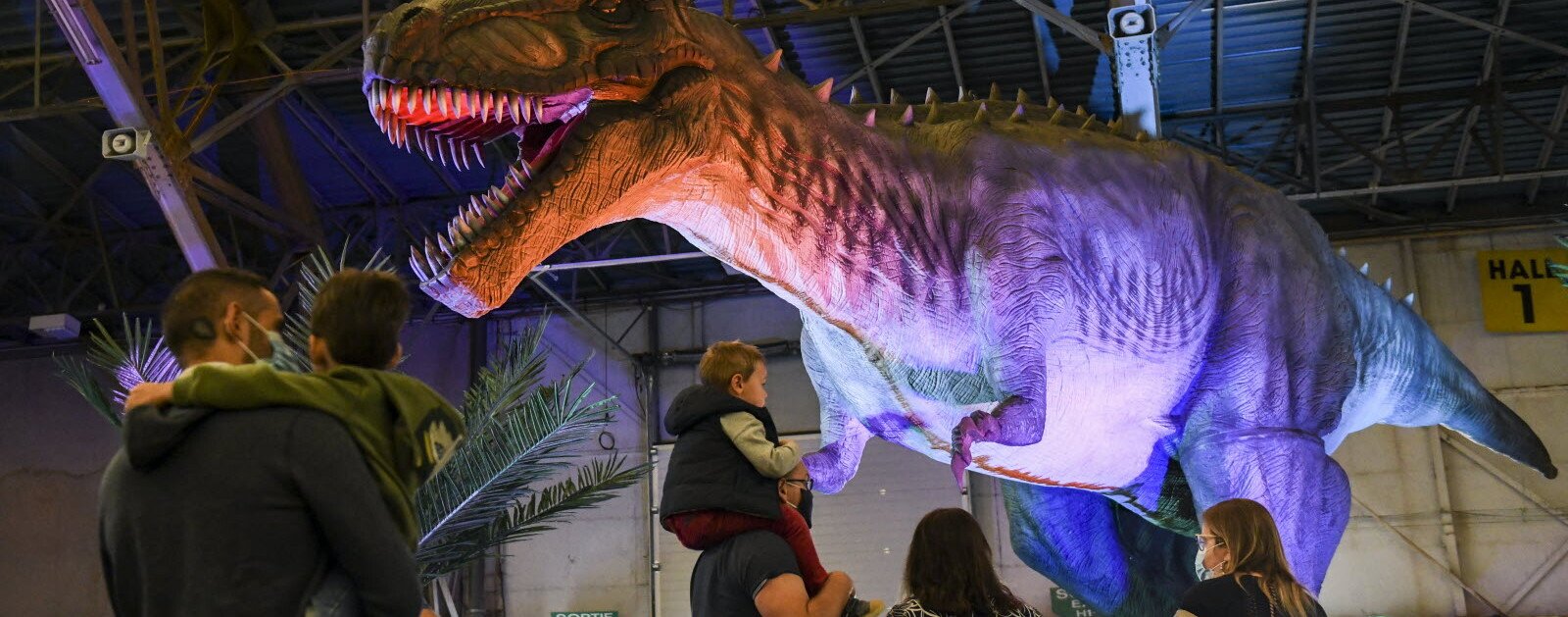 Illustration d'une exposition de dinosaures à Nantes