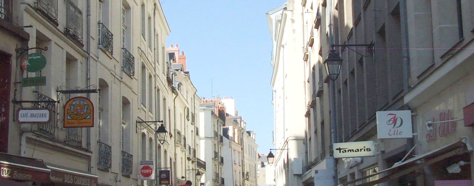 Rue des Carmes dans le centre-ville de Nantes