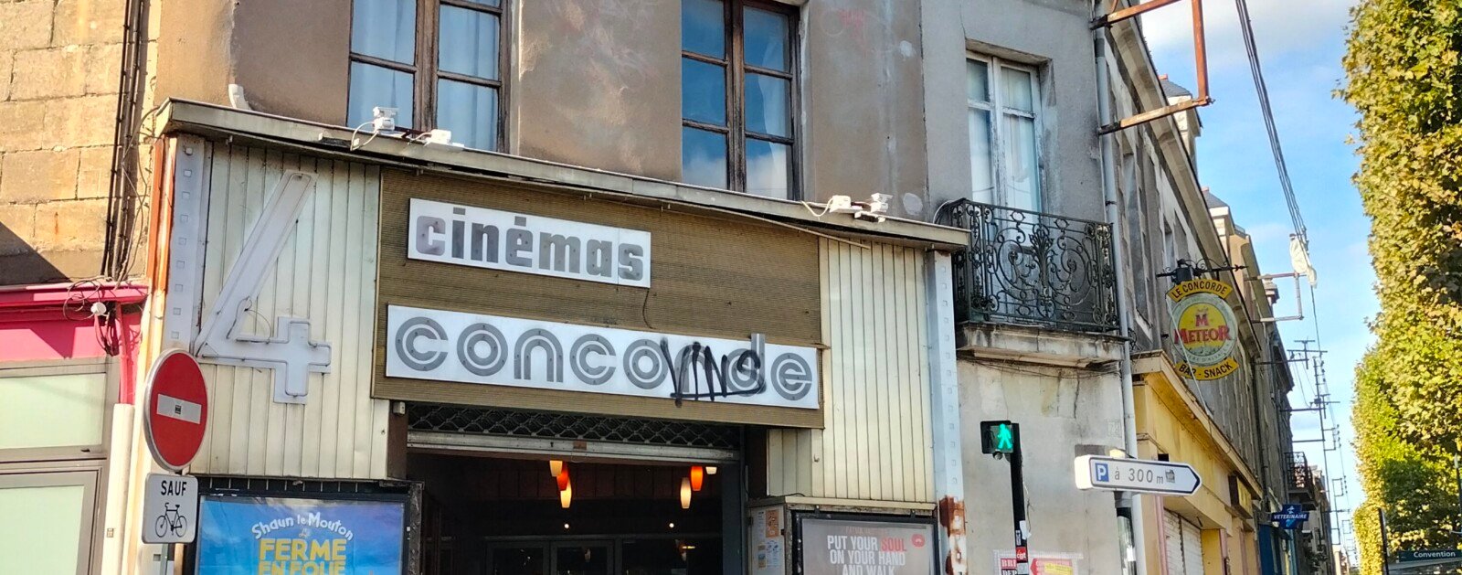 Façade du cinéma Le Concorde à Nantes, lieu du ciné-débat gratuit du 5 novembre 2026 sur les violences faites aux femmes ; photographie d'archive