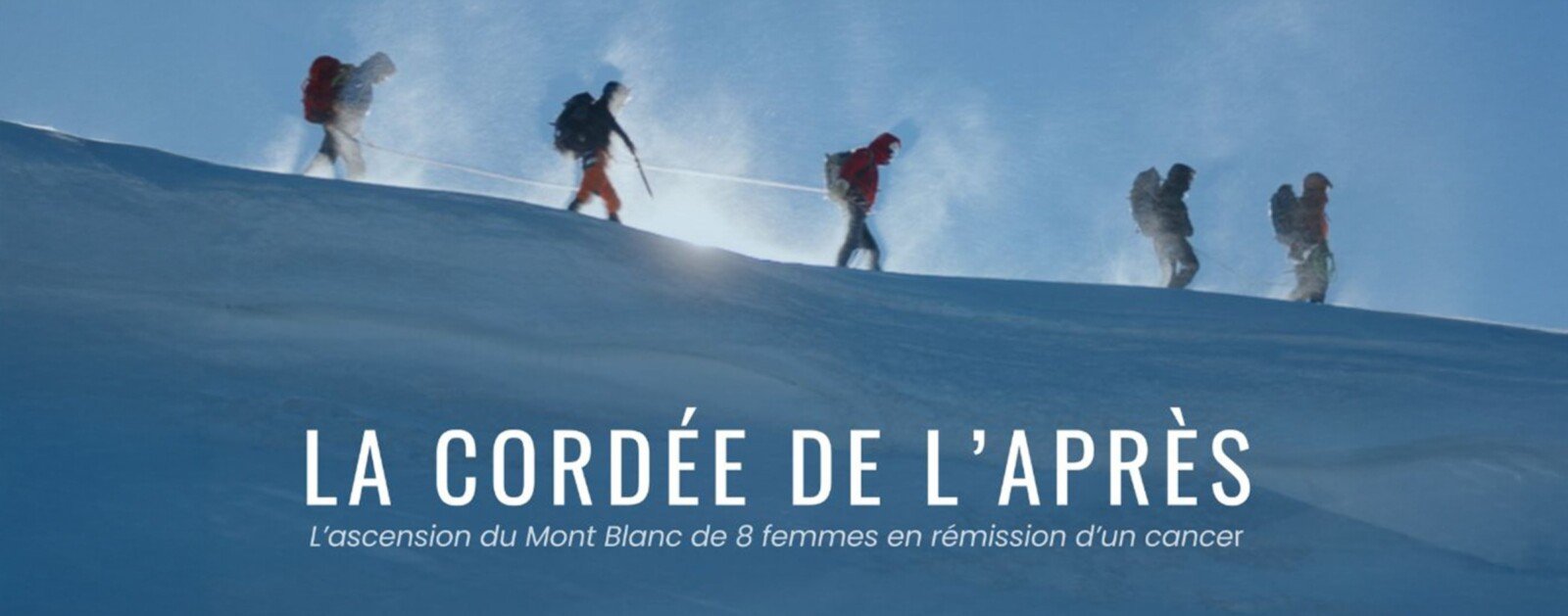 Affiche et photographie officielle du documentaire La Cordée de l'après, présenté au Confluent
