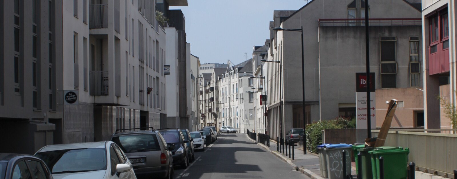 Photographie de la rue Crucy à Nantes dans le quartier des Olivettes