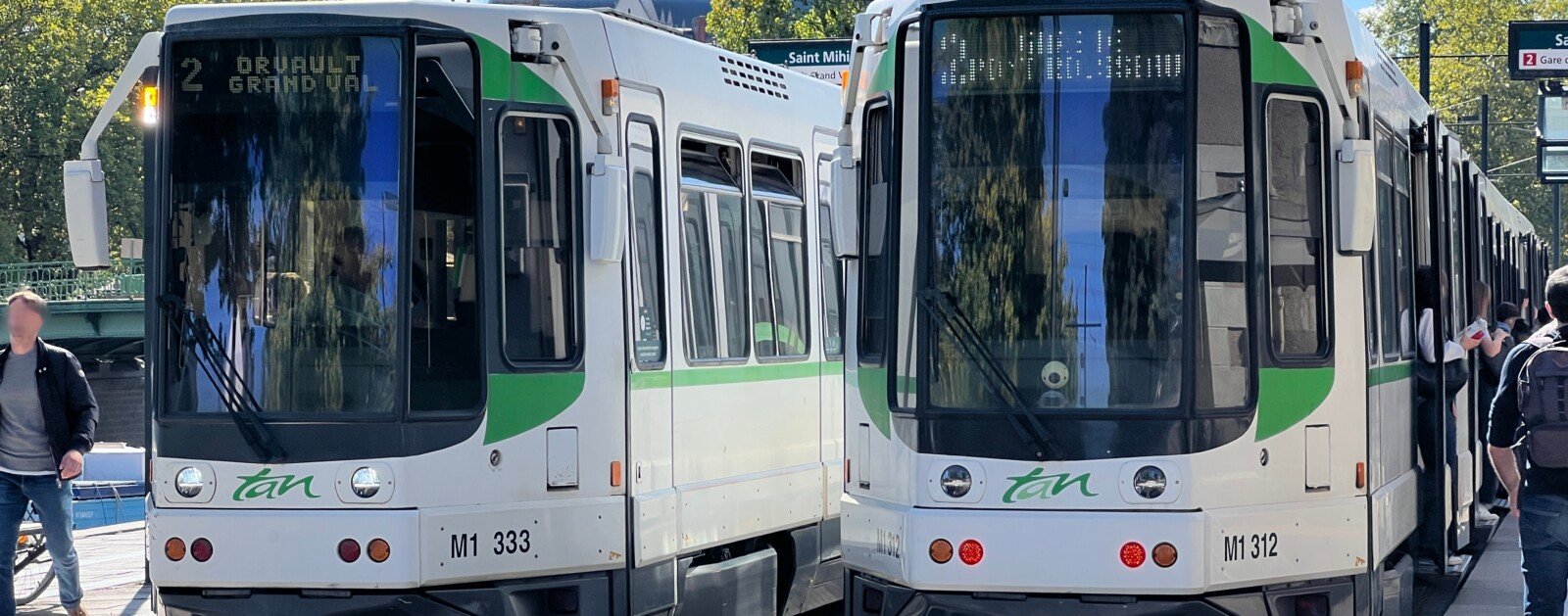 Rames de la ligne 2 du tramway de Nantes