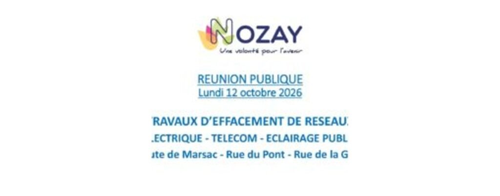 Nozay : les fermetures de rues prévues pour les travaux route de Marsac dès le 16 novembre