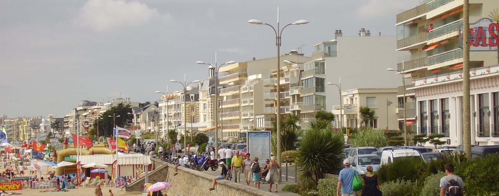 Boulevard des Océanides et plage des Libraires à Pornichet
