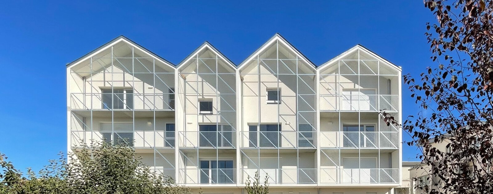 Résidence contemporaine Solaris de Silène à Saint-Nazaire, illustration d'une réalisation du bailleur et non du chantier Sirius