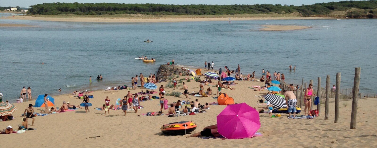 Photographie réelle de la plage du Veillon côté lagune à Talmont-Saint-Hilaire