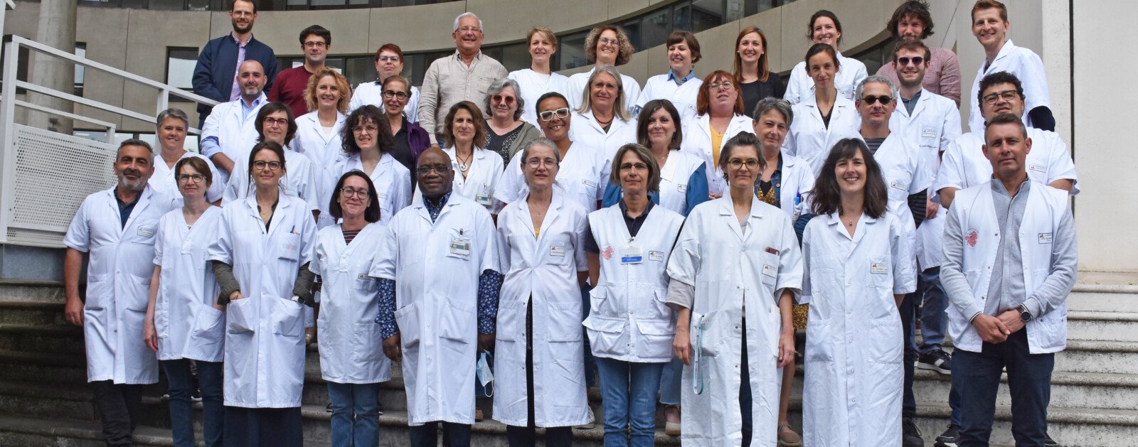 Photographie d’archive de 2022 : l’équipe du Centre de prévention des maladies infectieuses et transmissibles du Centre hospitalier universitaire de Nantes.