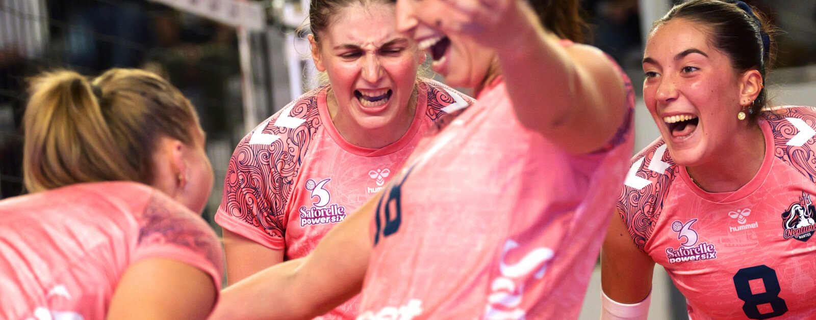 Joueuses des Neptunes de Nantes lors du match contre Bordeaux-Mérignac du 10 octobre 2026, photographie du club